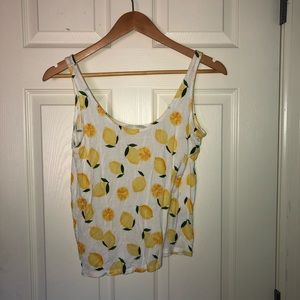 Cropped Graphic Tank Top